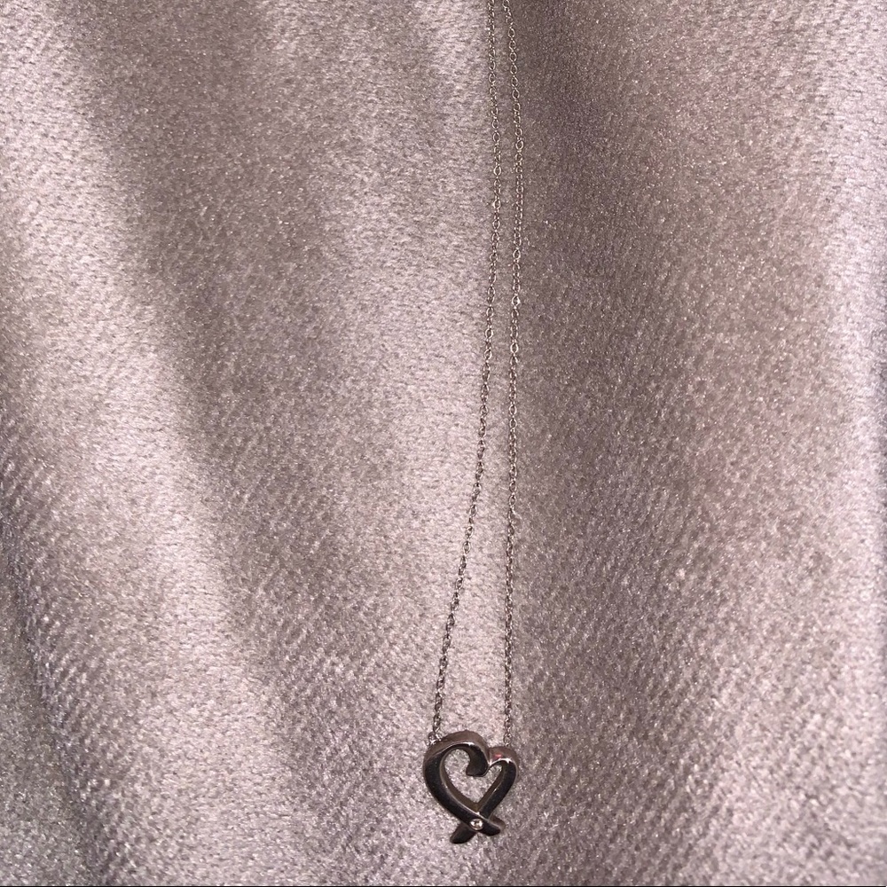 Tiffany & Co Picasso Loving Heart Pendant Necklace